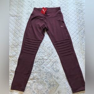 Puma Womens Pants Jumpsuit,Leggings Sz:M , Vineyard Wine,NWT